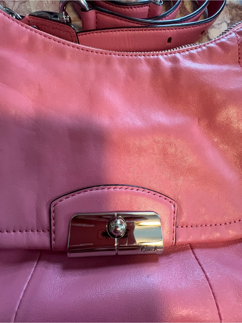 Coach Kristin Rose Crossbody Or Shoulder Bag with Front Flap F 22306 Immaculate - Picture 3 of 10